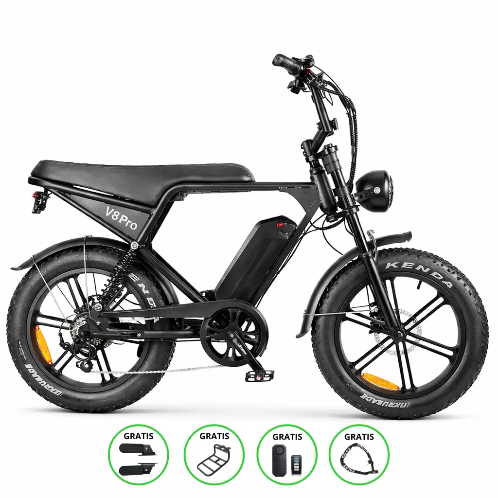 Ouxi C80 Max | Zwart | 2025 | Elektrische fatbike | 250W